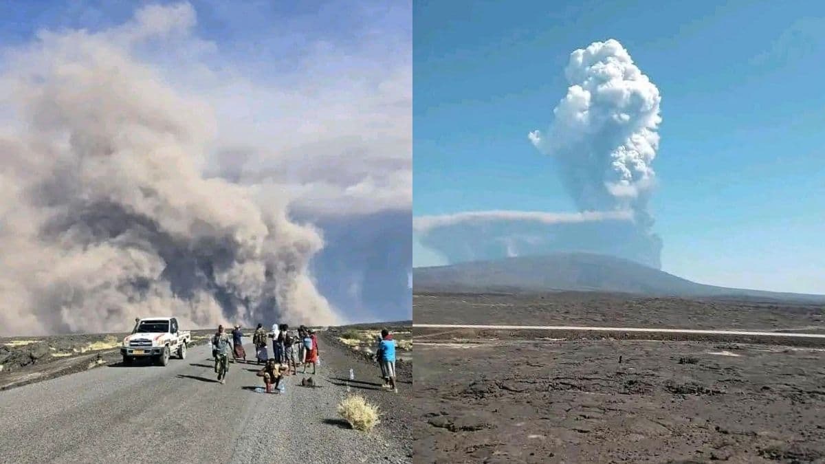A volcano in Ethiopia’s north-eastern region has erupted for the first time in nearly 12,000 years