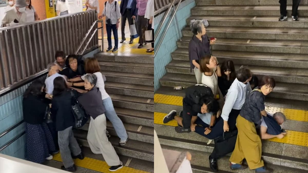 Commuters tackle a man accused of groping and filming women at Nagoya subway station.jpg