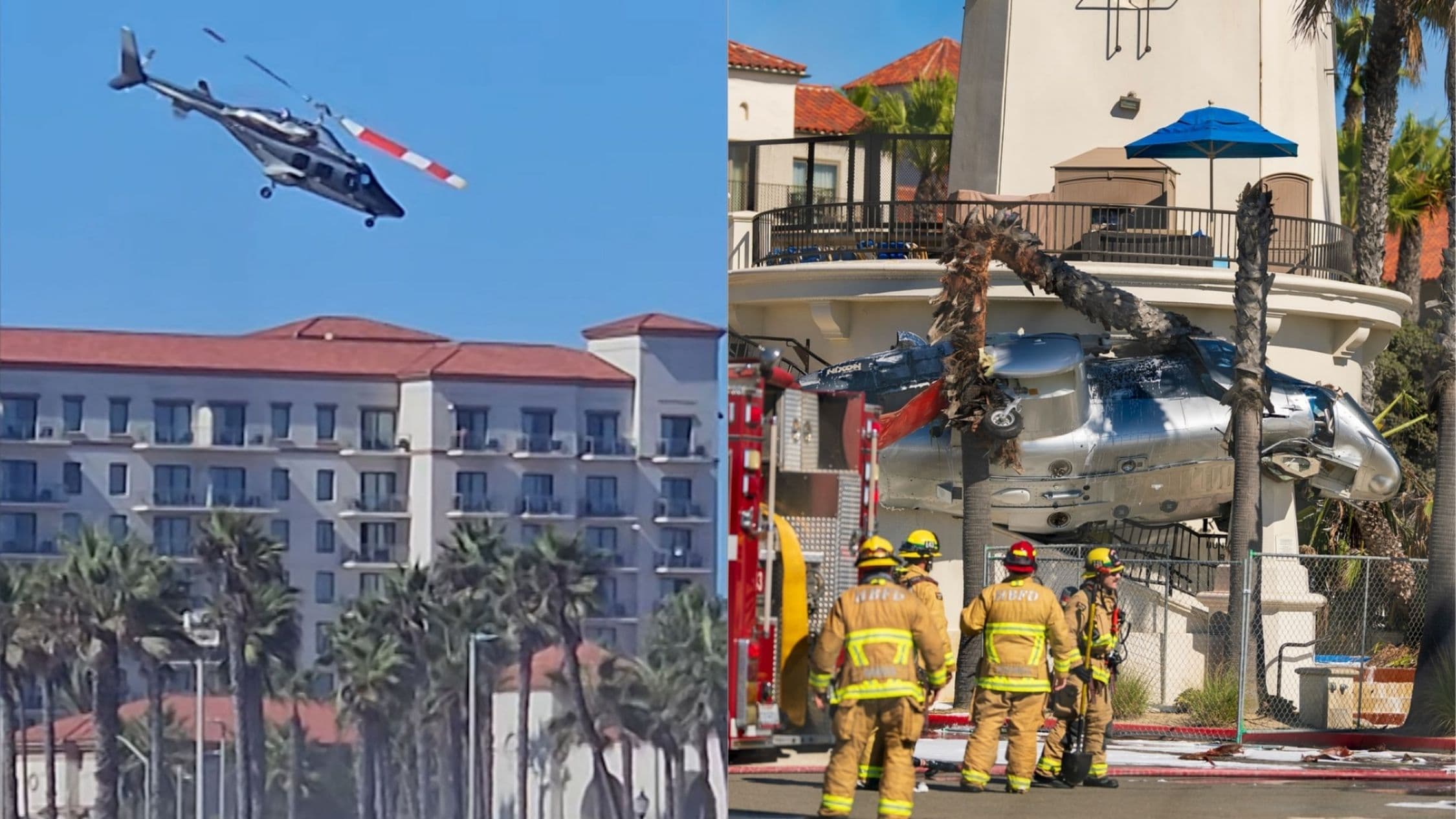 Helicopter crash near Huntington Beach