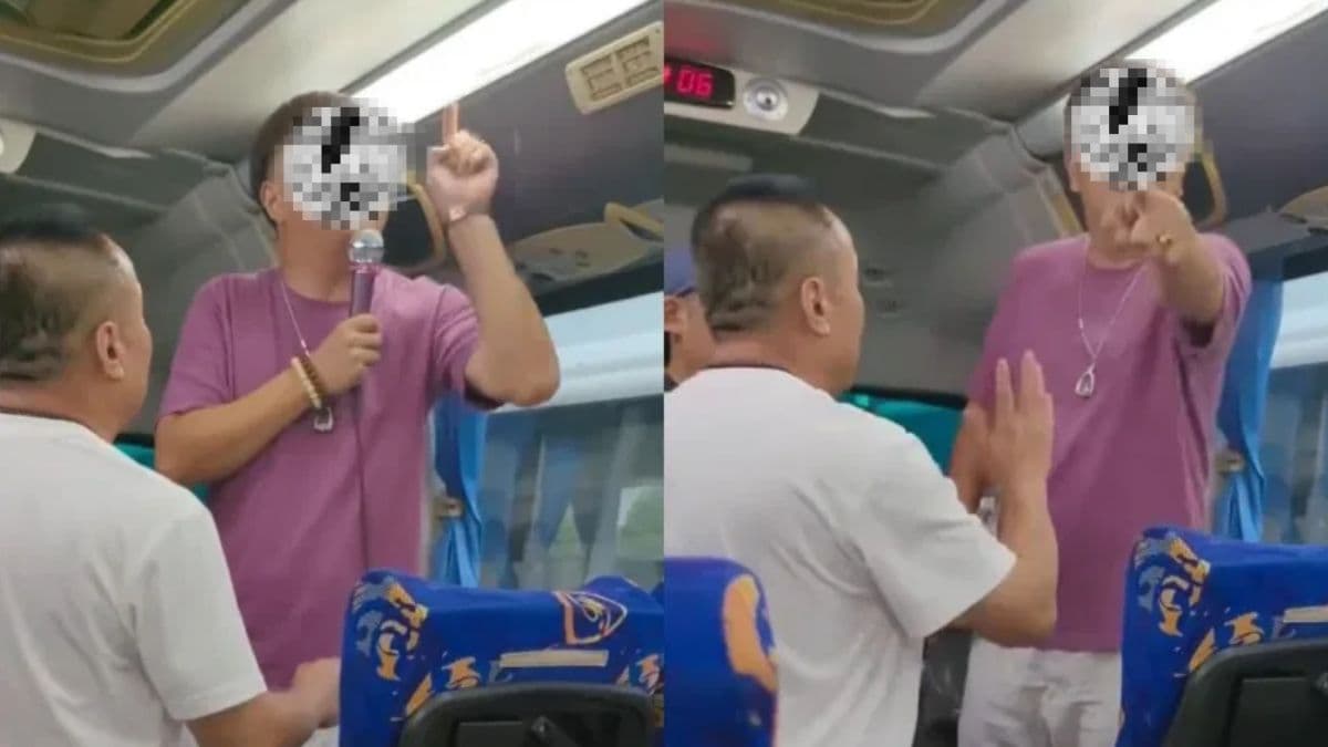 Illegal Chinese tour guide arrested in Thailand for threatening tourists over forced shopping.jpg