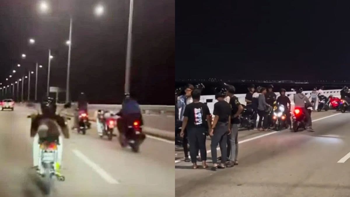 Police arrest 33 riders for dangerous stunt on the Second Penang Bridge in Malaysia.jpg