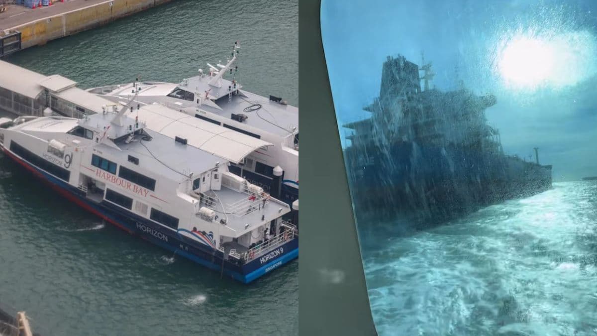 Singapore ferry with 165 passengers collides with tanker near Southern Islands.jpg