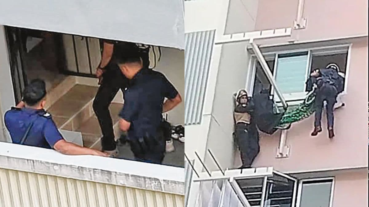 Singapore man arrested after breaching Personal Protection Order and locking himself inside Tampines flat.jpg