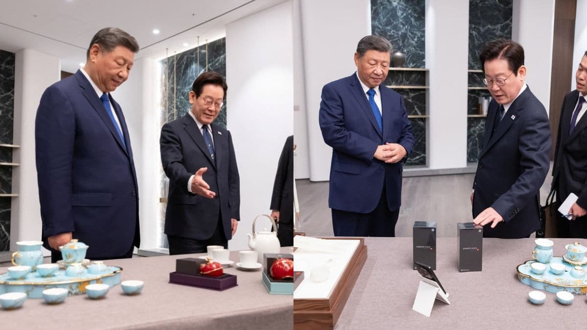 Xi Jinping gifts Lee Jae Myung Xiaomi phones, jokes about “checking for a backdoor” during South Korea visit.jpg